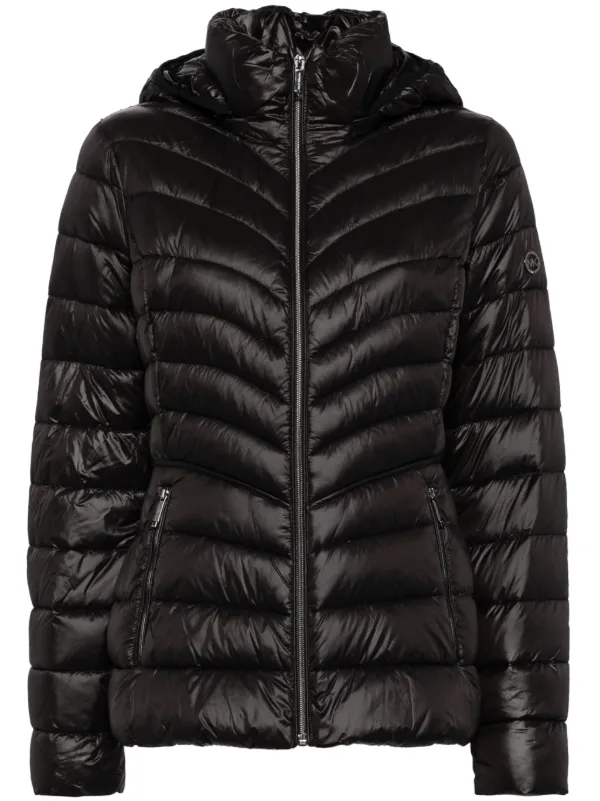 Michael kors chevron puffer jacket online