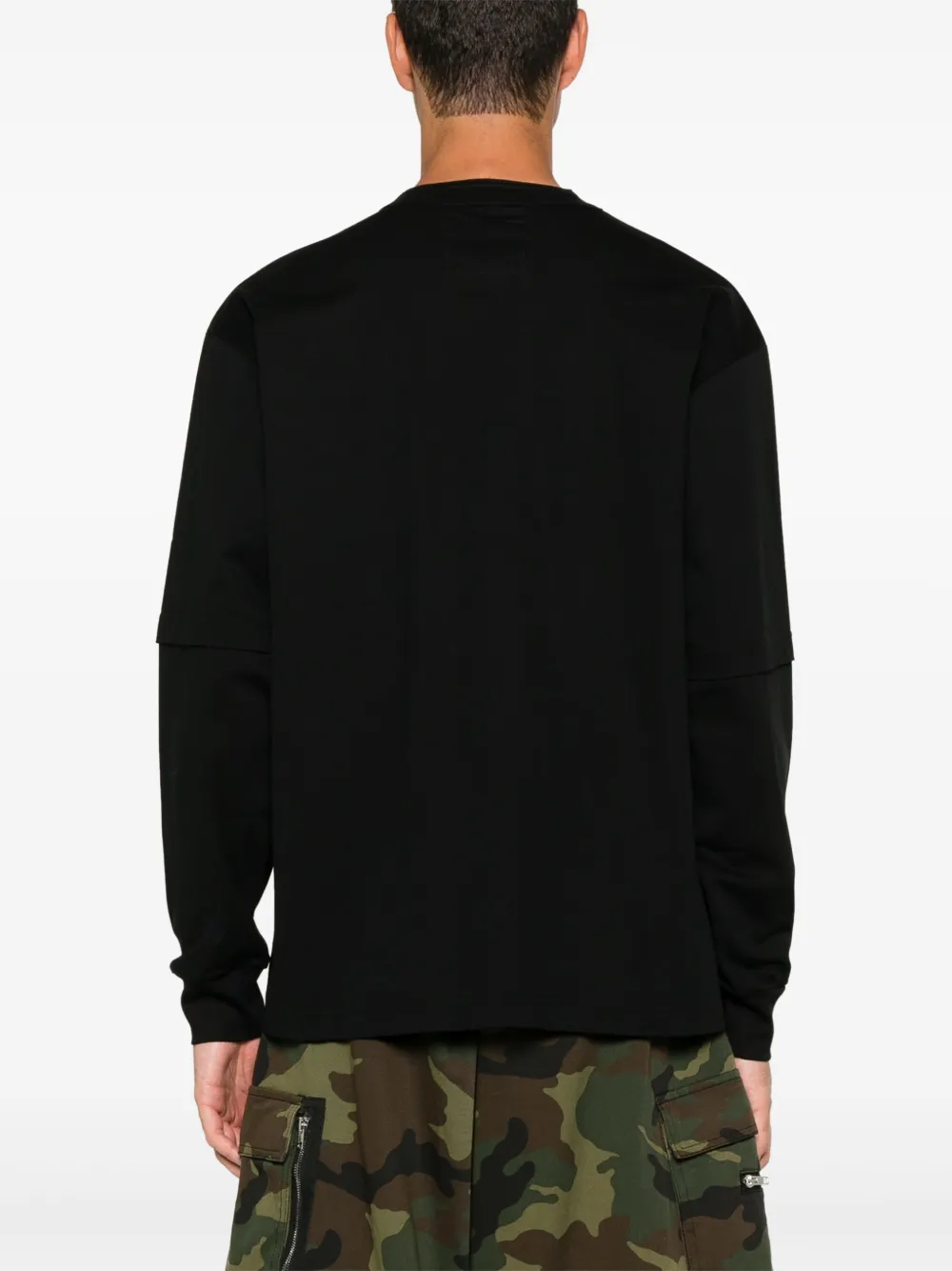 Sacai レイヤード Tシャツ | ブラック | FARFETCH JP