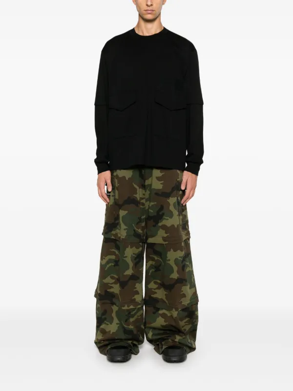 Sacai レイヤード Tシャツ | ブラック | FARFETCH JP