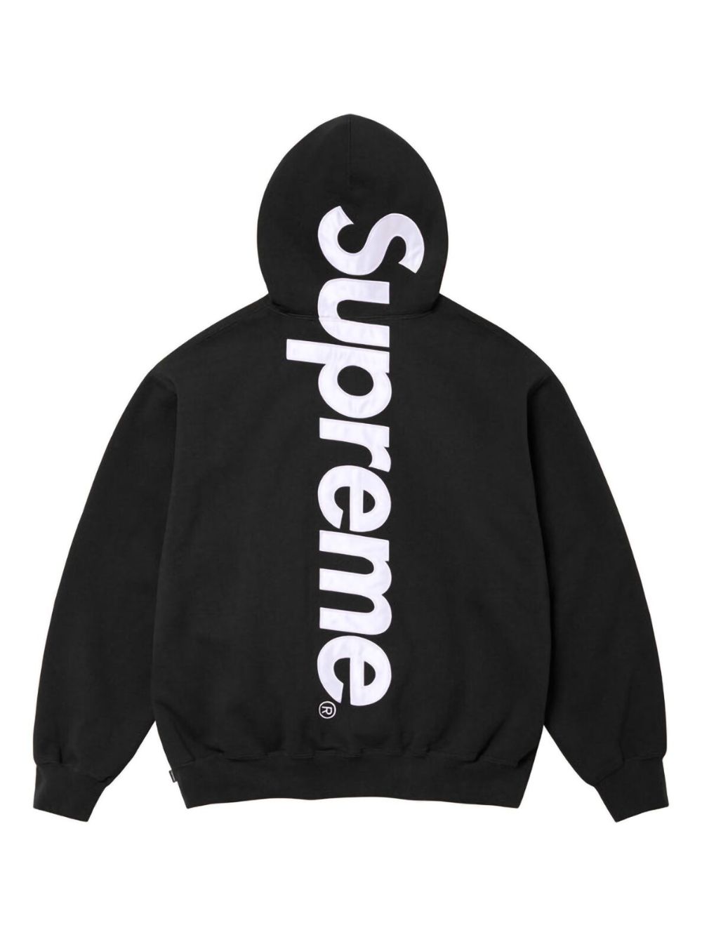 Supreme satin-appliqué "Black" hoodie - Zwart