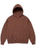 Supreme satin-appliqué ""Brown"" hoodie