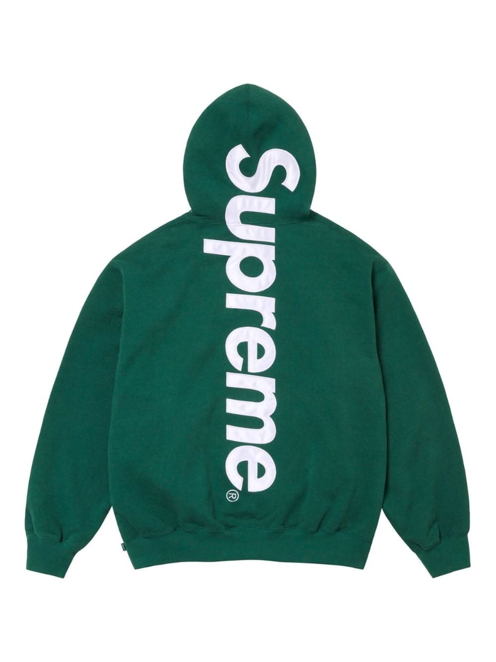 Supreme satin-appliqué "Green" hoodie - Groen