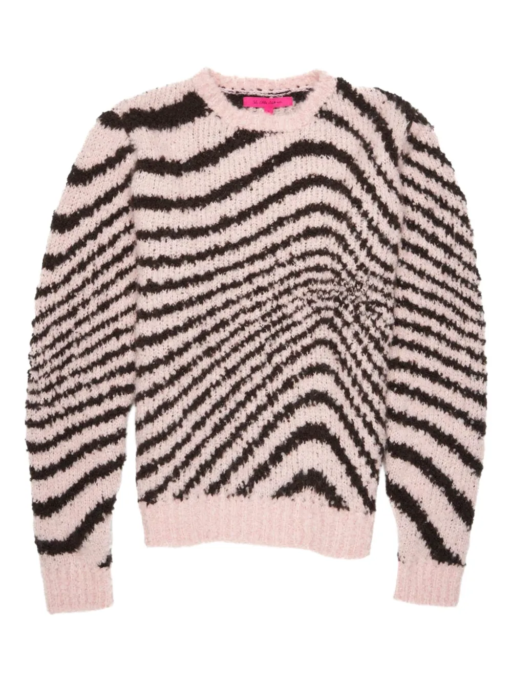 The Elder Statesman zebra-print sweater - Pink