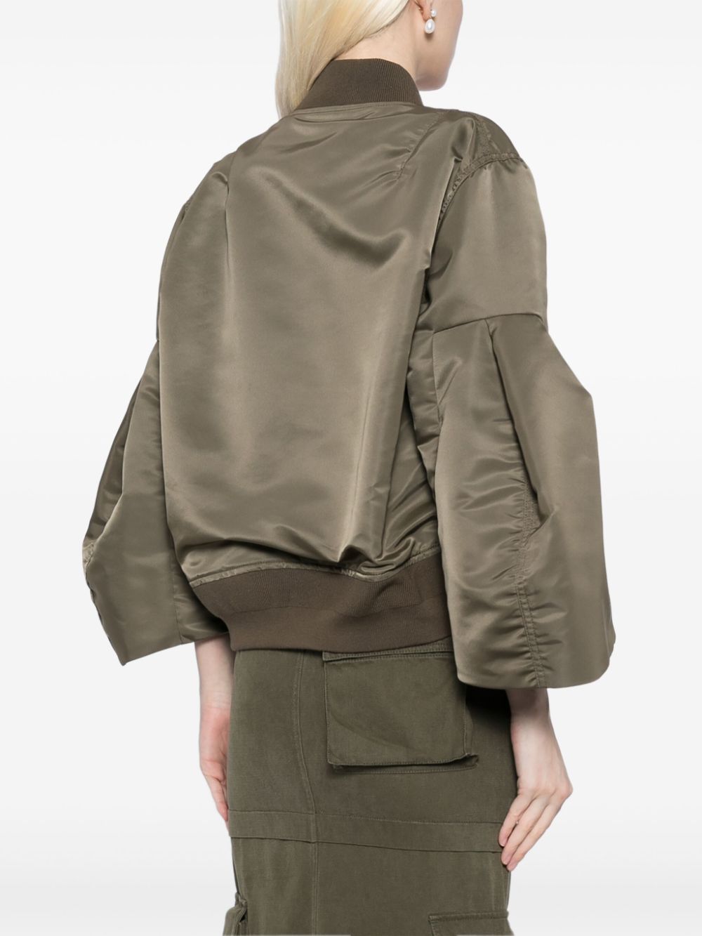 Shop Sacai Twill Jacket In Neutrals