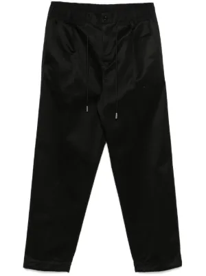 美品 BLACK COMME des GARCONS バイカラーパンツ Black Comme Des Garçons バイカラー パンツ | ブラック | FARFETCH JP