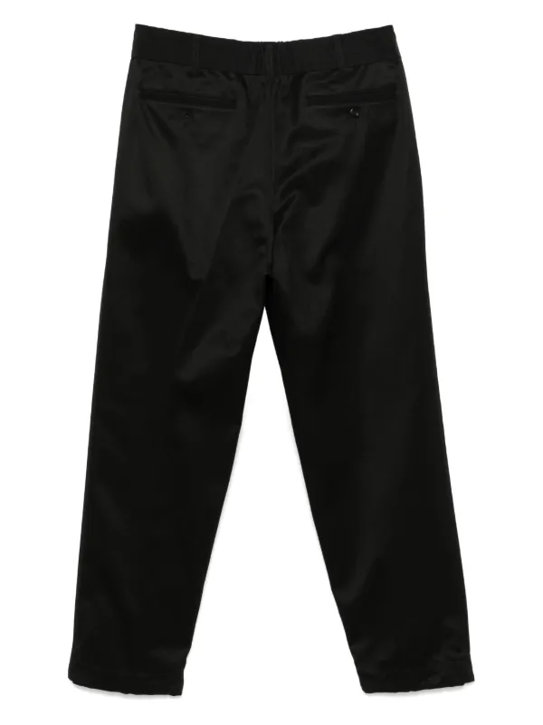 Sacai テーパードパンツ | ブラック | FARFETCH JP