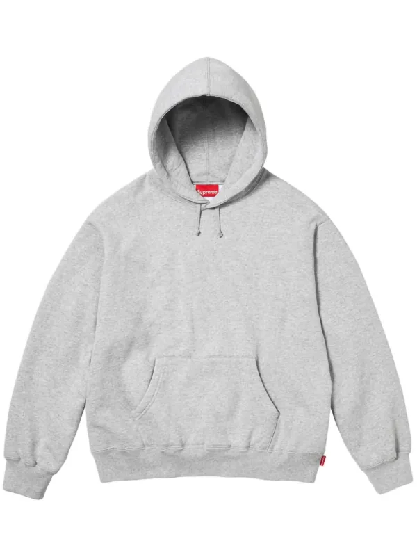 Supreme satin applique Grey Hoodie Grey FARFETCH TR