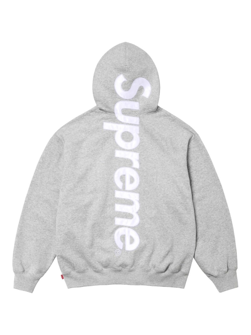 Supreme satin-appliqué "Grey" hoodie - Grijs