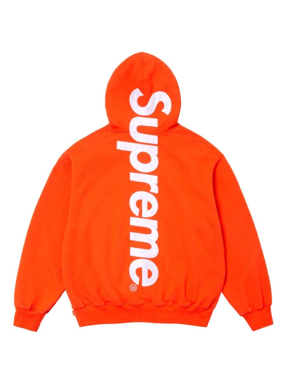 Supreme "Orange" hoodie met satijnen applicatie - Oranje