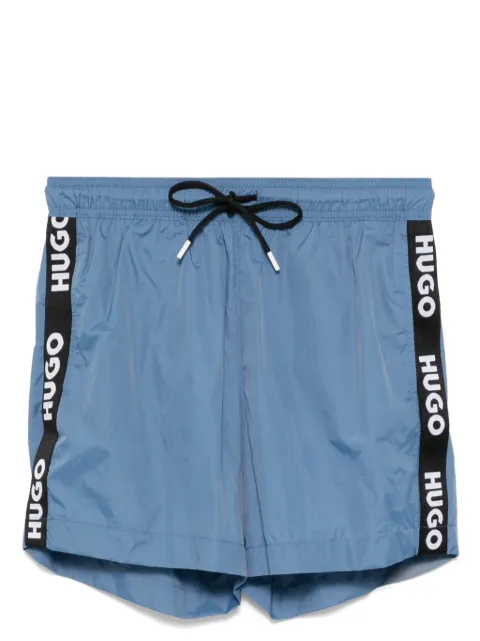 HUGO shorts de playa con ribete del logo