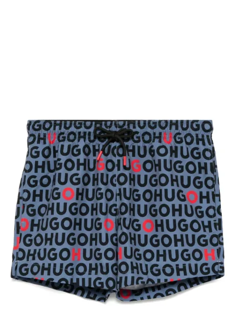 HUGO shorts de playa con logo estampado