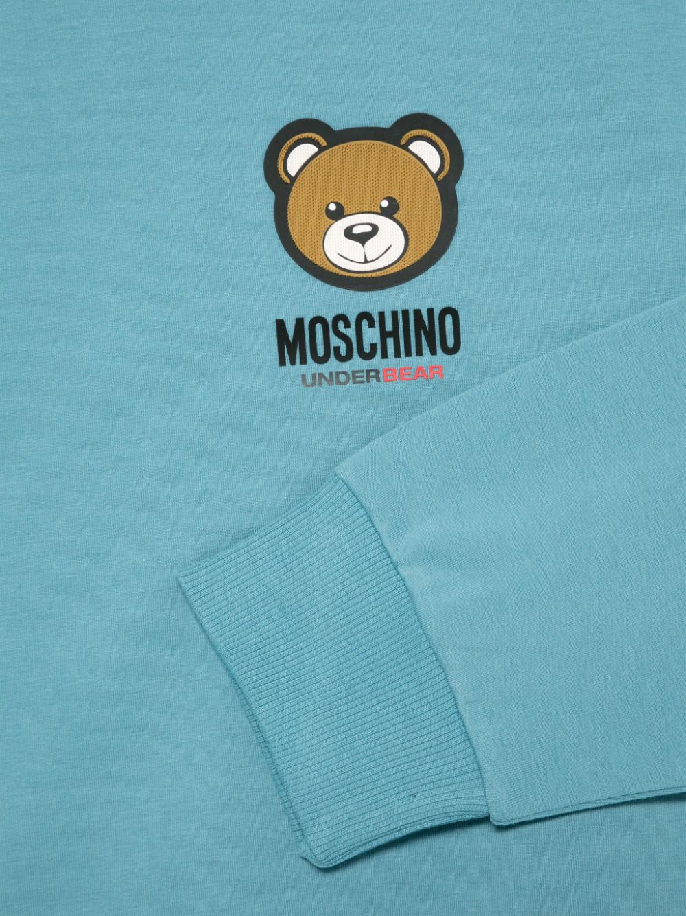 Moschino Sweater met teddybeer-applicatie Blauw