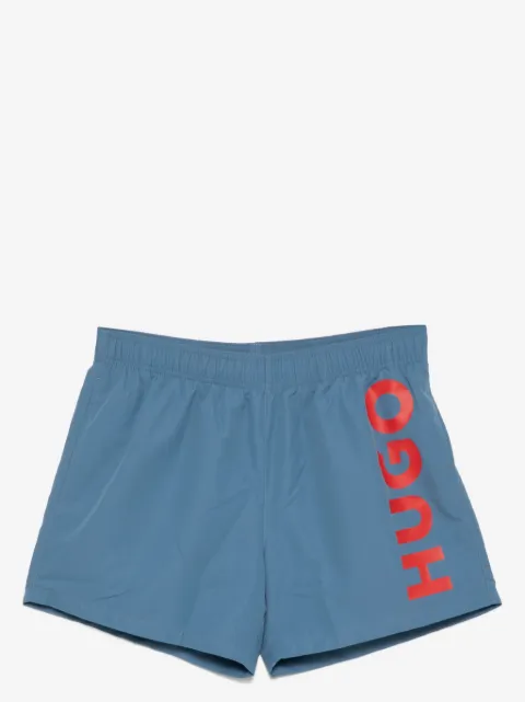 BOSS logo print swim shorts