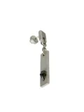 Parts of Four Plate Dangle earring - Silver