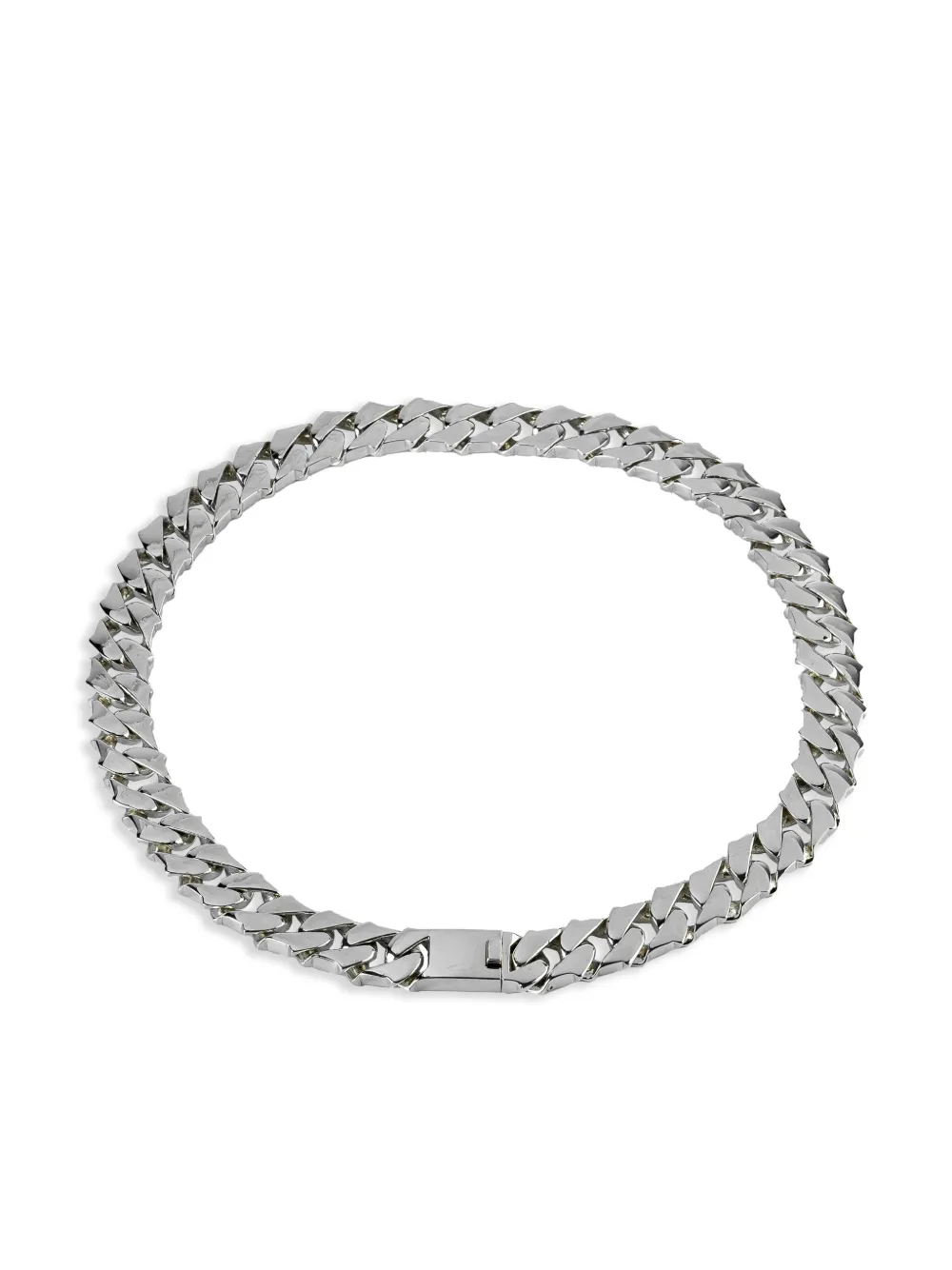 Parts of Four P4 Cuban Chain necklace | Silver | Image 1