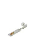 Parts of Four sterling silver drop earring