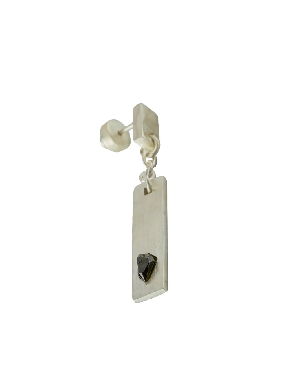 Parts of Four Plate Dangle ピアス - シルバートーン Parts of Four Plate Dangle ピアス - シルバートーン