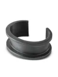 Parts of Four Reduced Crescent Channel bracelet - Silver