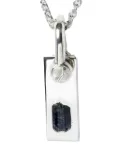 Parts of Four Plate necklace - Silver