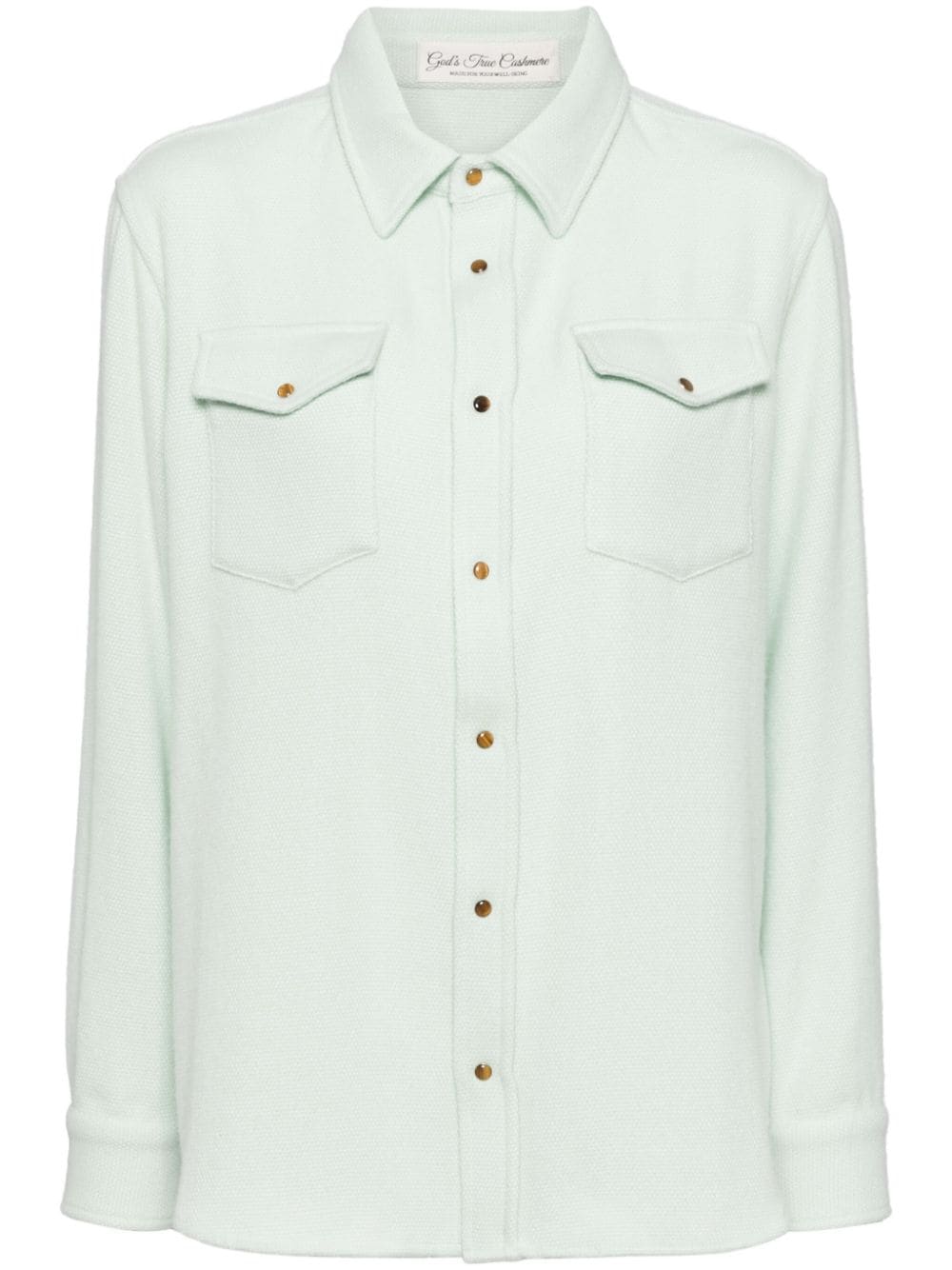 GOD'S TRUE CASHMERE Solid shirt - Verde