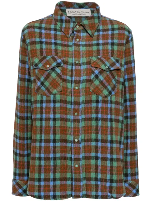 GOD'S TRUE CASHMERE Moss Tartan shirt
