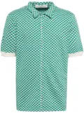 GOD'S TRUE CASHMERE Emerald-Dot jacquard boat shirt - Green