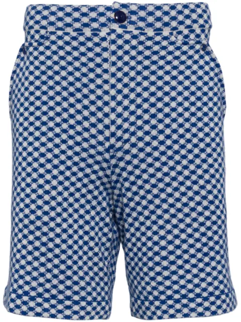 GOD'S TRUE CASHMERE bermudas náuticas con motivo Lapis-Dot en jacquard