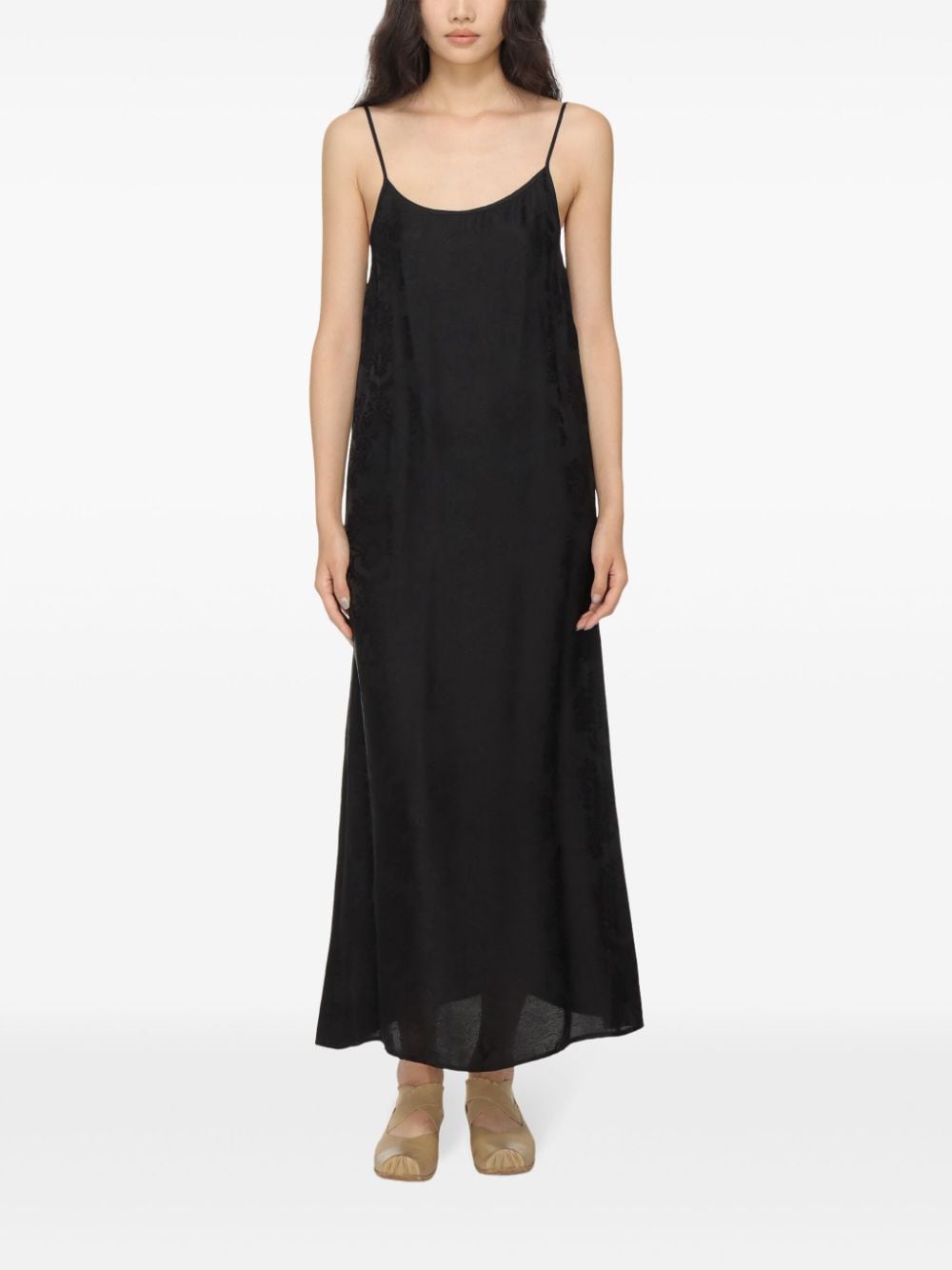 Shop Uma Wang Anaya Maxi Dress In 黑色