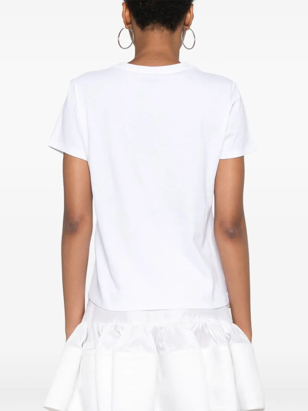 Twinset Logo-embroidered T-shirt In White