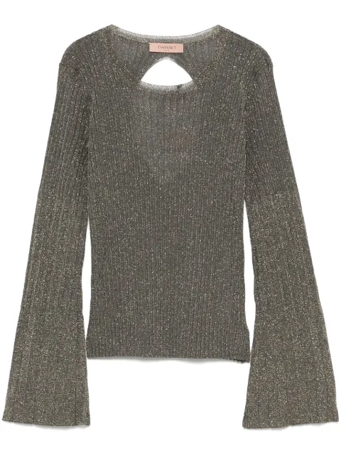 TWINSET lurex-detail sweater