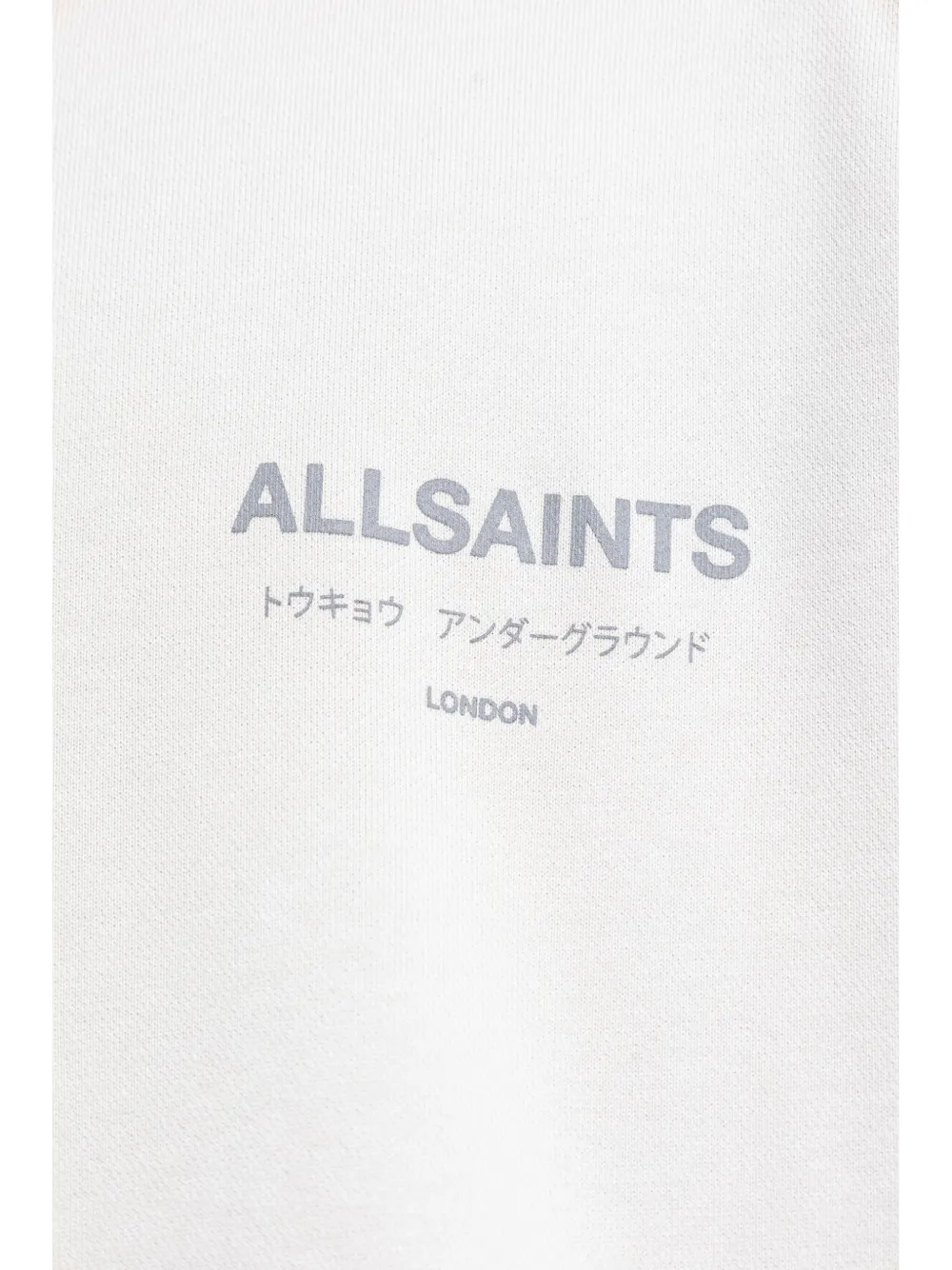 AllSaints Underground hoodie van biologisch katoenen Grijs