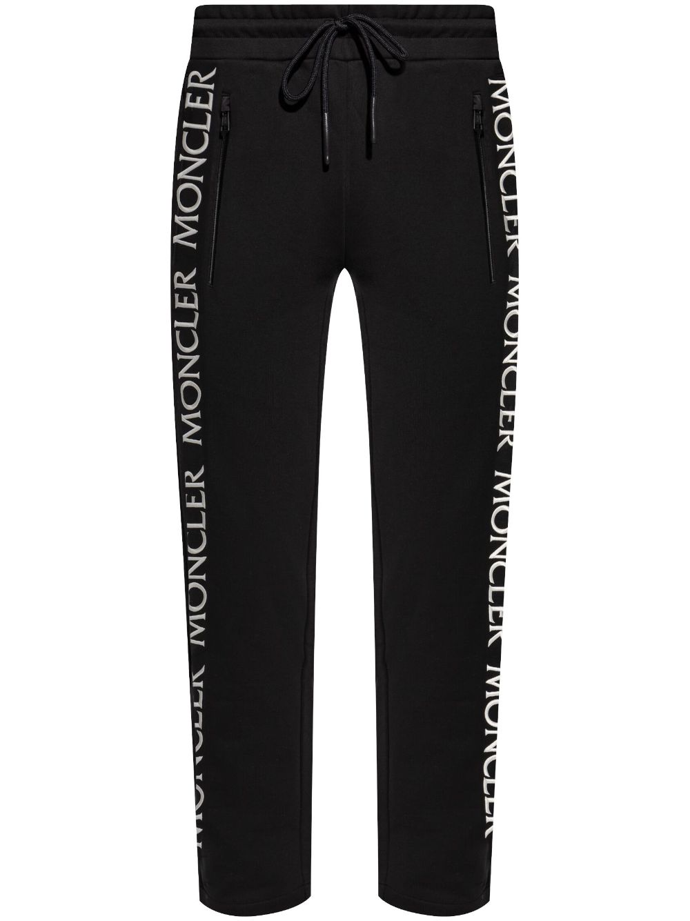 Moncler Trainingsbroek met geborduurd logo Zwart