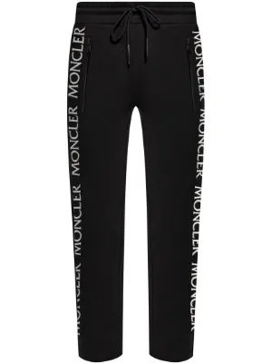 Moncler logo-embroidered Track Pants | Black | FARFETCH