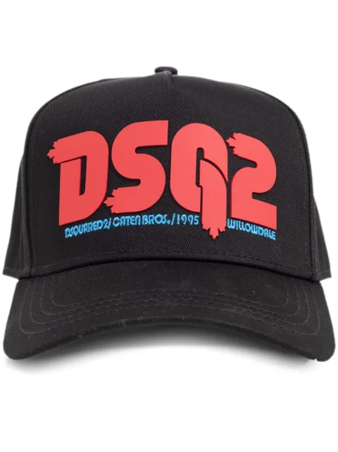 DSQUARED2 logo-appliqué cap