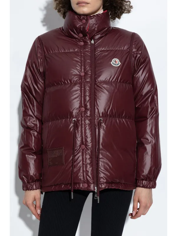 【送料&関税込】Moncler verone 1 Reversible Crop Down Jacket Moncler 'Moncler Verone 1' Reversible Down Jacket | Red