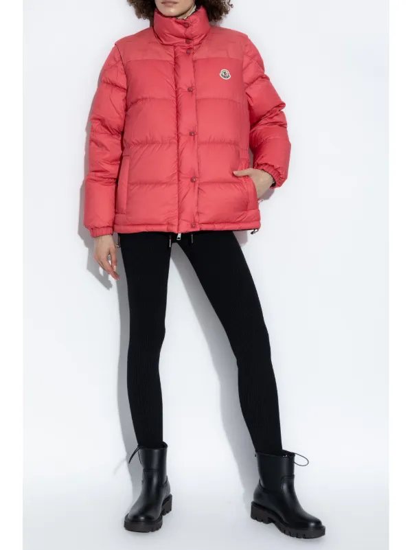 【送料&関税込】Moncler verone 1 Reversible Crop Down Jacket Moncler 'Moncler Verone 1' Reversible Down Jacket | Red