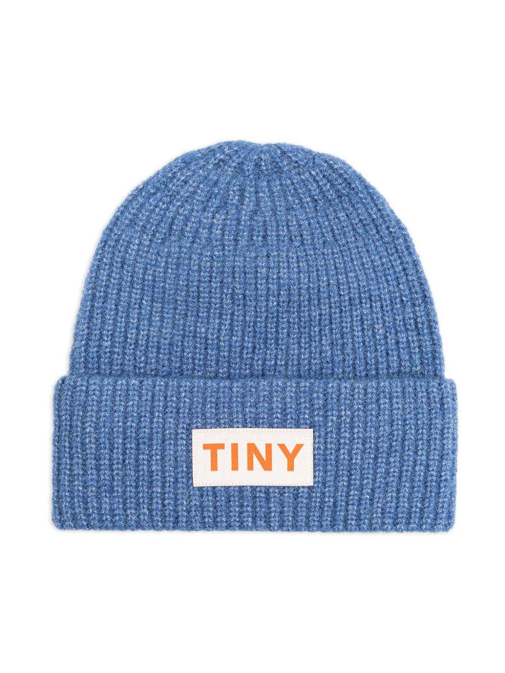 Shop Tiny Cottons Ribbed-knit Beanie In Blue