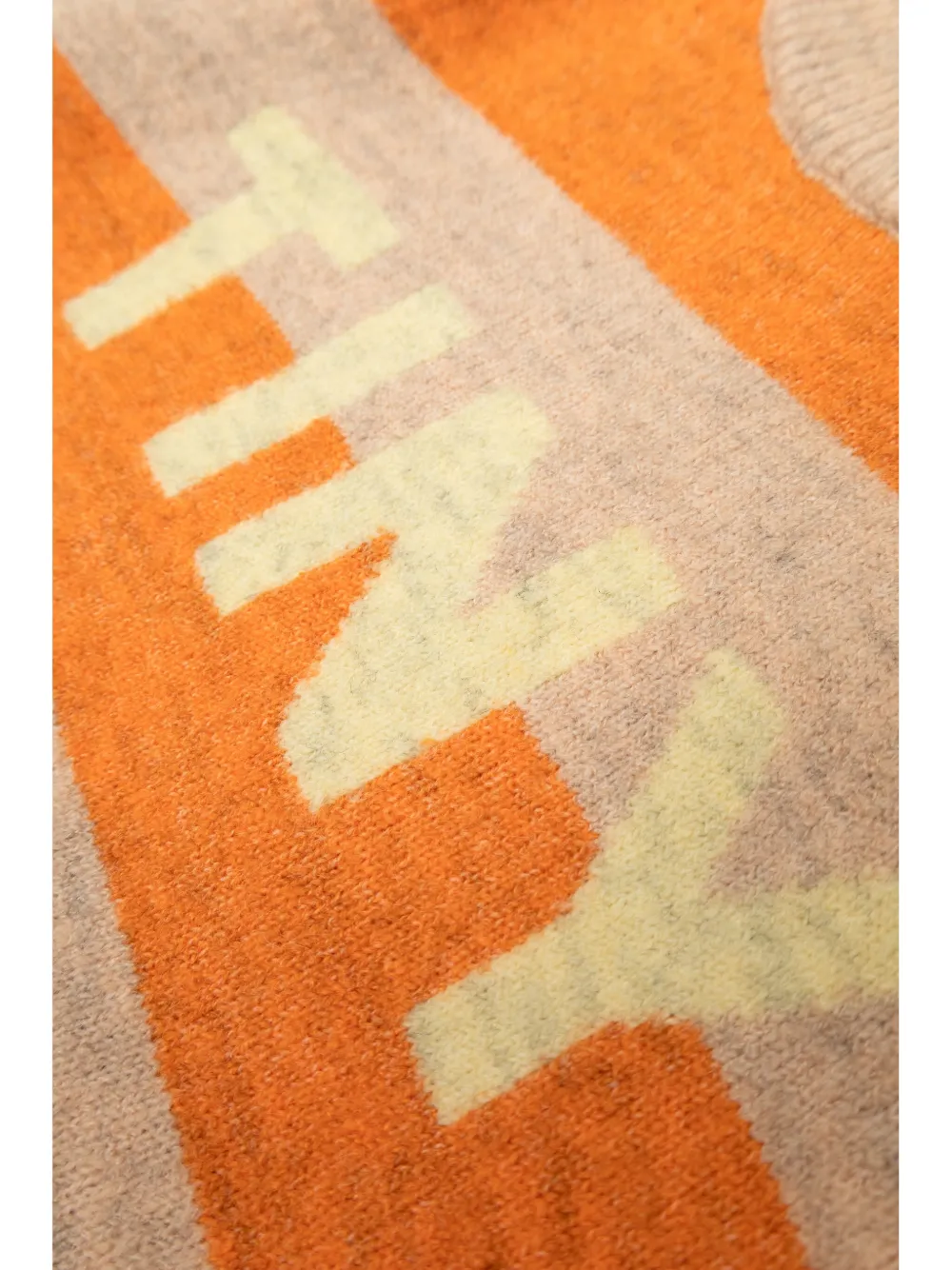 Tiny Cottons Striped Sweater In Orange