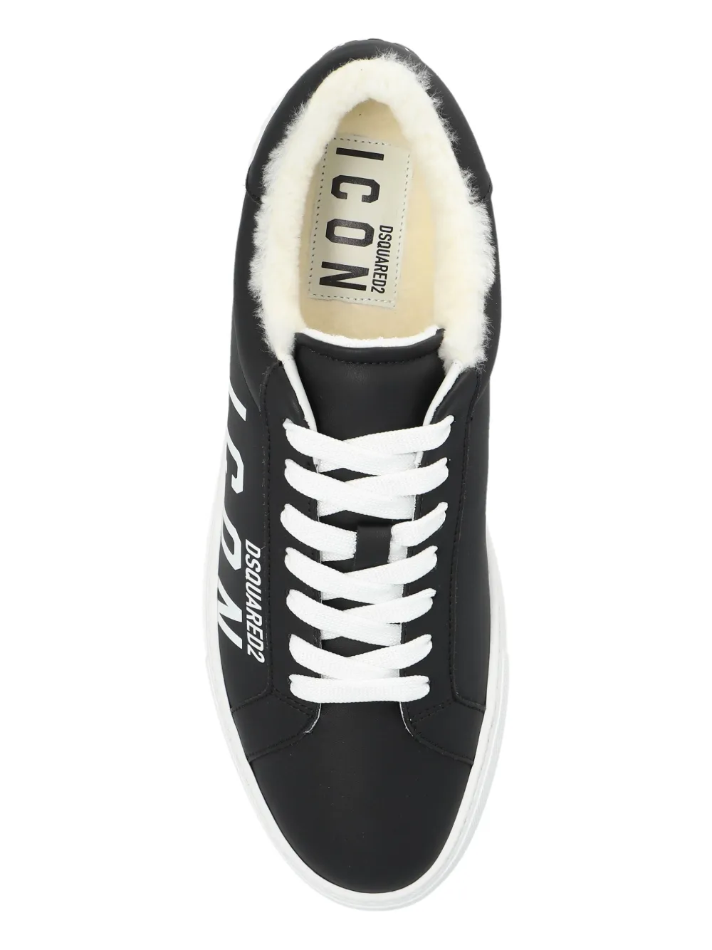 Affordable DSQUARED2 Boxer leather sneakers Men