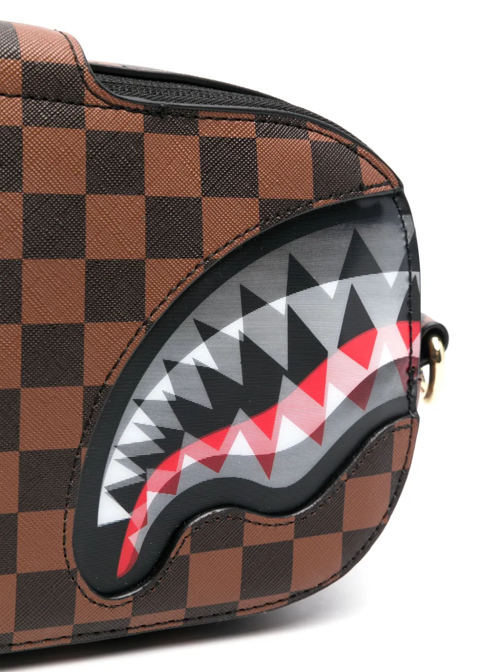 Sprayground Lenticular Chomp Messenger Bag In Brown