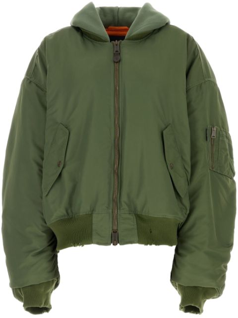 Balenciaga hooded bomber jacket