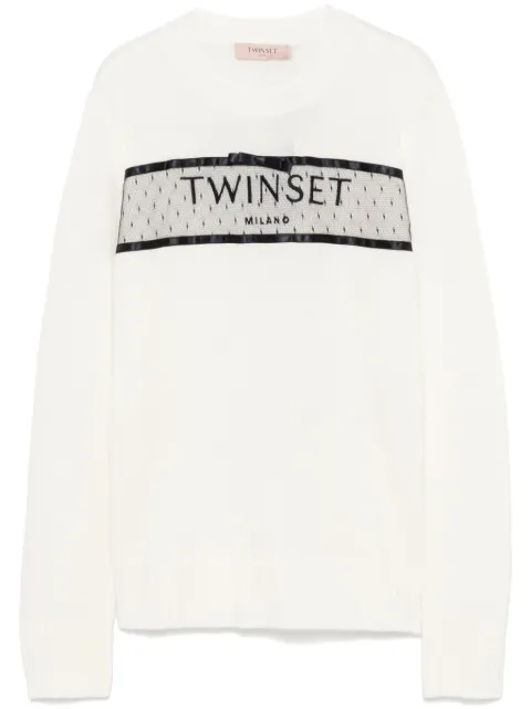 TWINSET logo-embroidered sweater