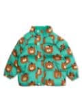 Tiny Cottons bear-print padded jacket - Green