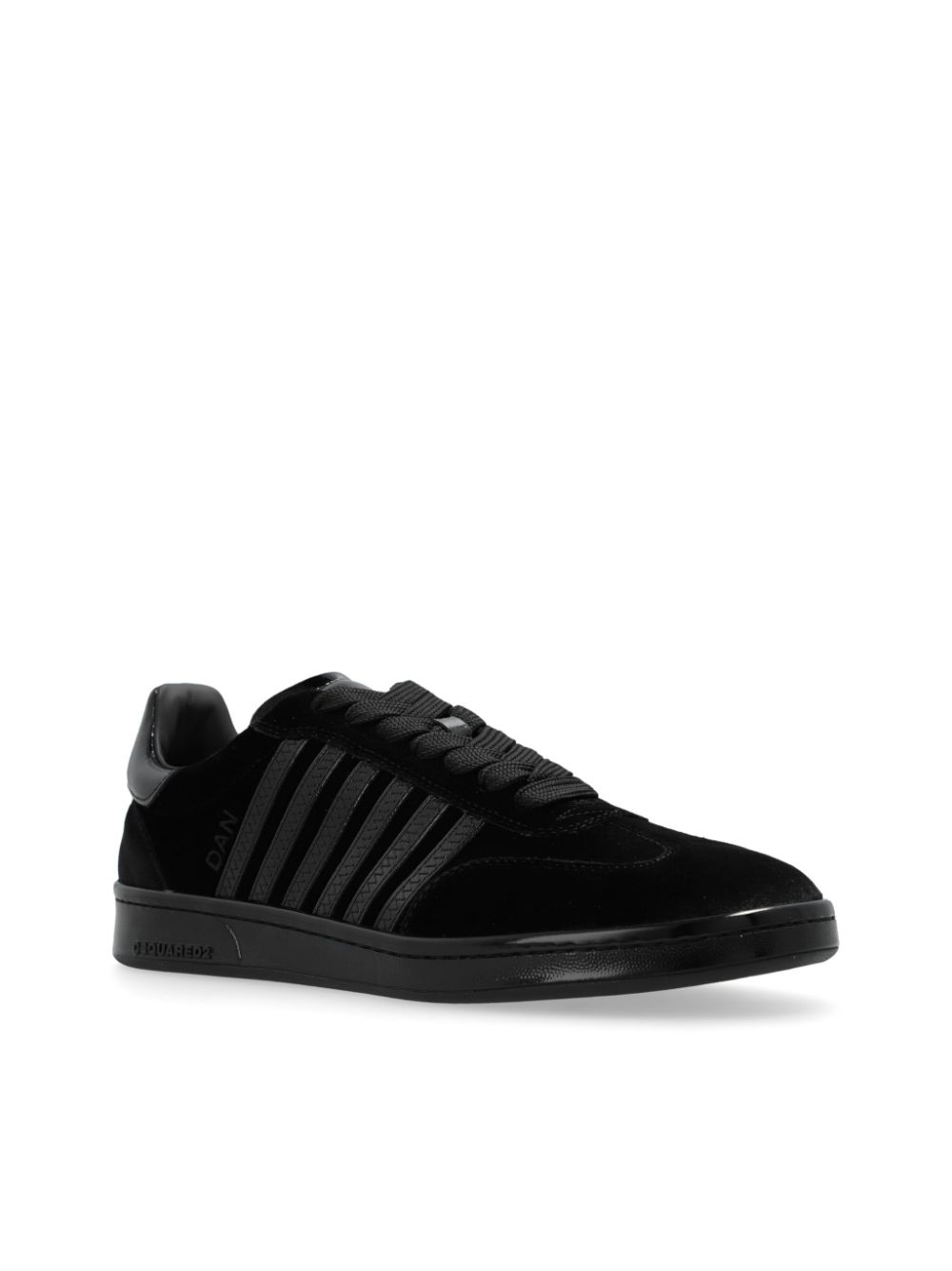 DSQUARED2 Boxer leather sneakers Black