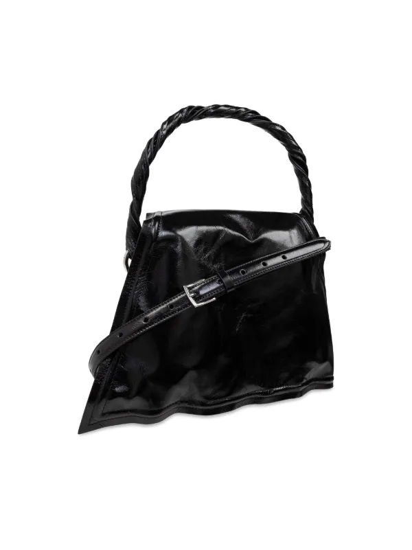 Y/Project Asymmetric Tote Bag | Black | FARFETCH JO