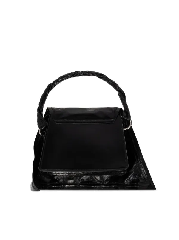 Y/Project Asymmetric Tote Bag | Black | FARFETCH JO
