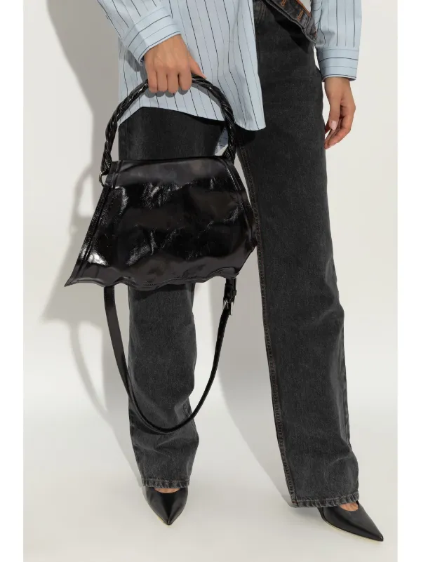 Y/Project Asymmetric Tote Bag | Black | FARFETCH JO