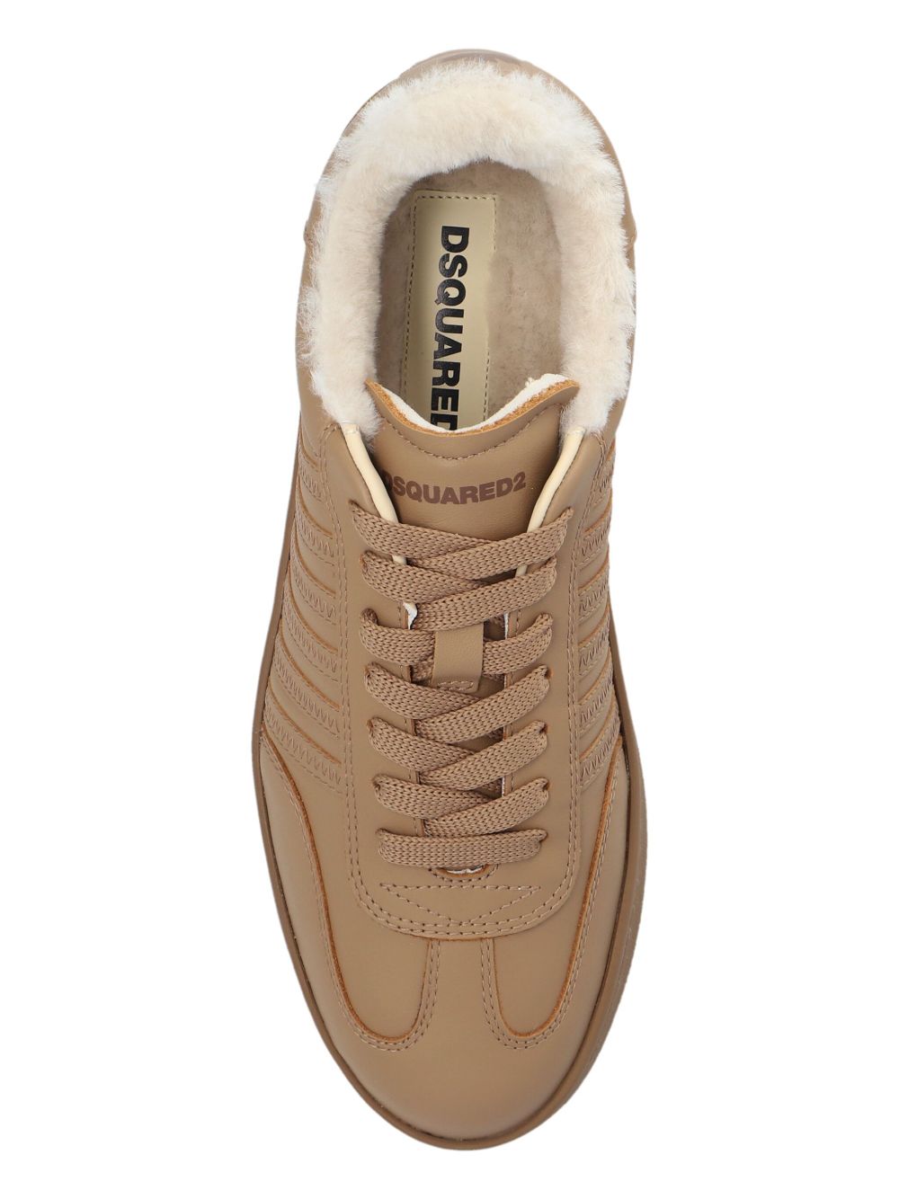 DSQUARED2 Boxer leather sneakers Women