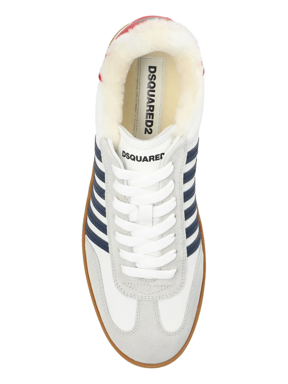 Cheap DSQUARED2 Boxer leather sneakers Men