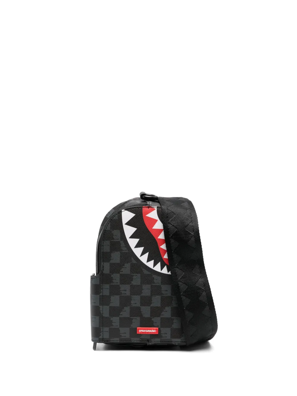 Sprayground Drip Check Shark shoudler bag | Black | Image 1